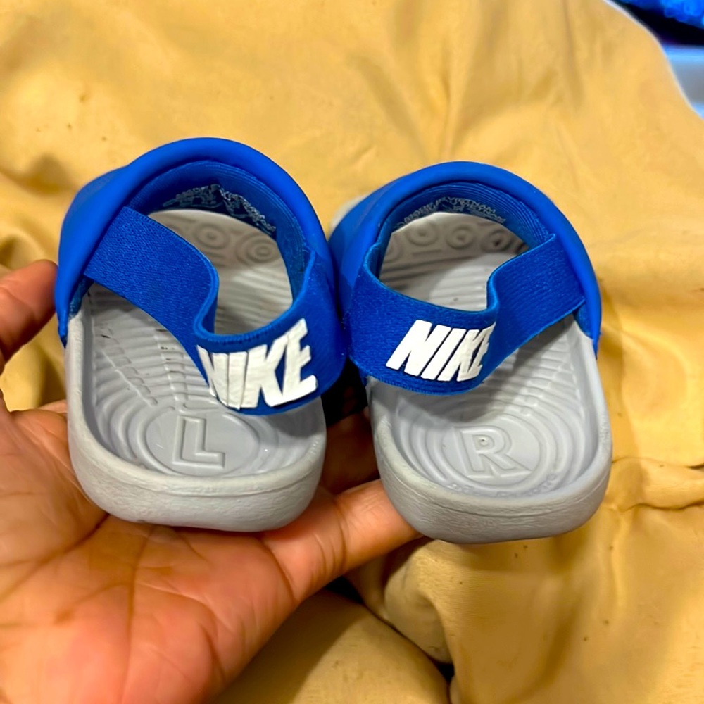 Nike slides hyper cobalt/white/wolf grey